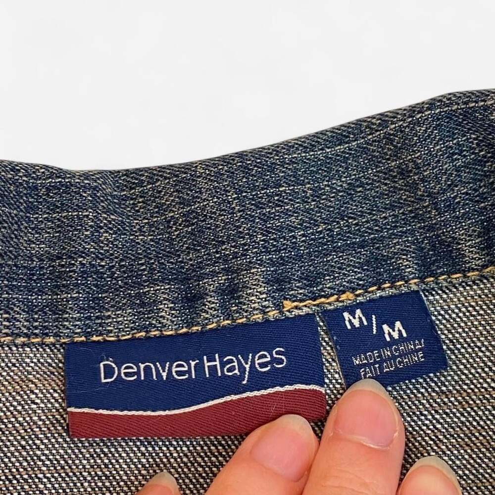 y2k dark wash denim jacket - Picture 4 of 5